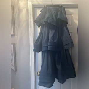 Blue layered skirt